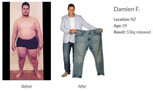 Damien Before and After Weight Loss System