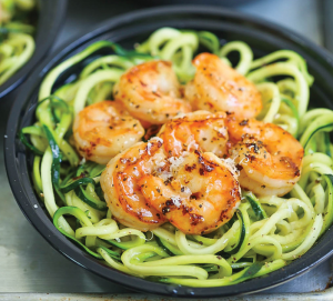 Shrimp zoodles