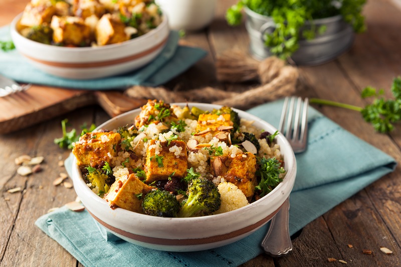 Tasty Quinoa Tofu Bowl