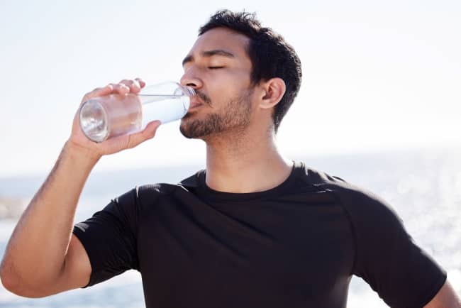 Proper hydration helps regulate body temperature and prevent muscle cramps and dizziness.